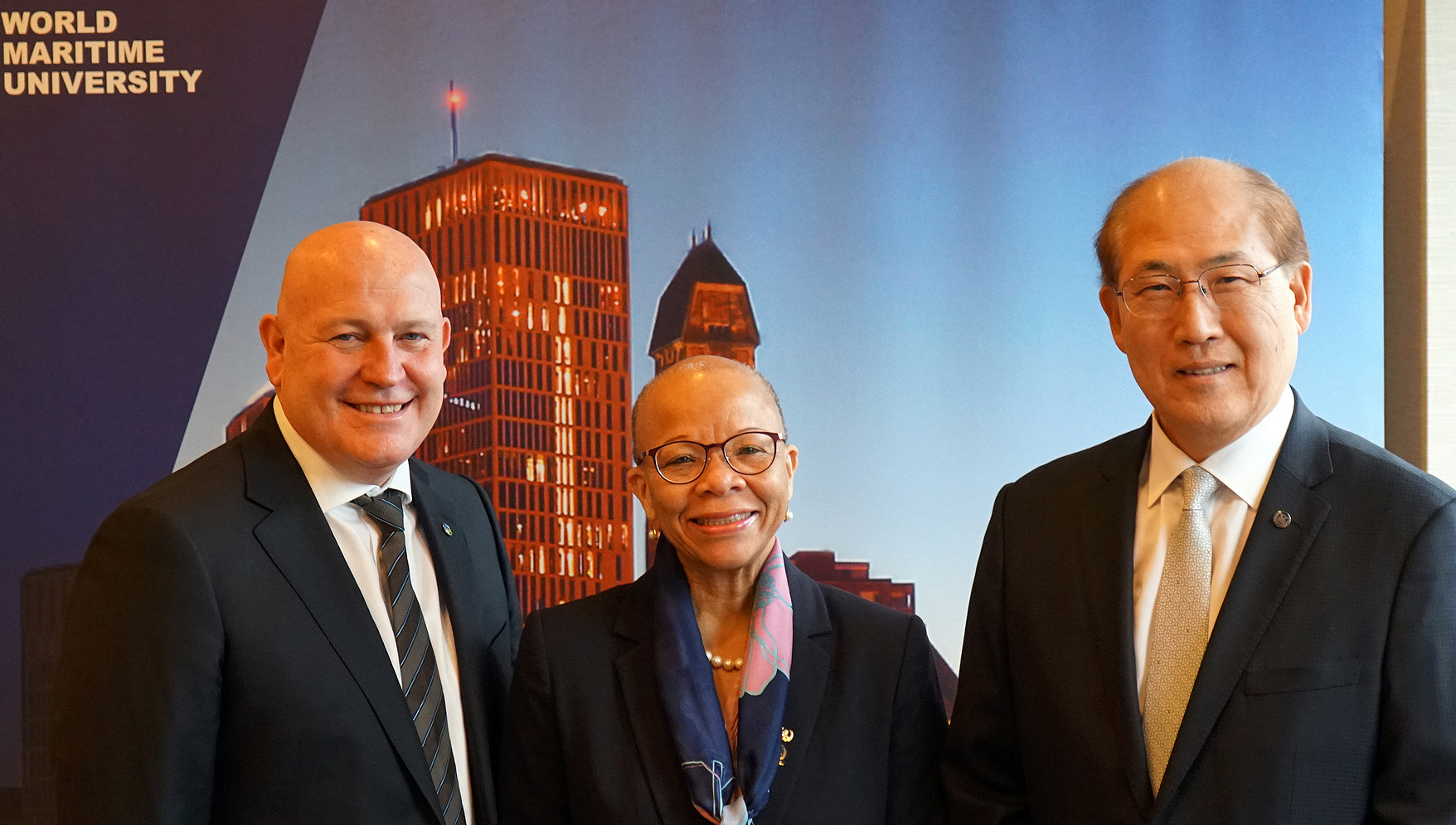 Image:Left to right at the report launch: ITF general secretary Stephen Cotton, World Maritime University president Dr Cleopatra Doumbia-Henry; and IMO secretary-general Kitack Lim.