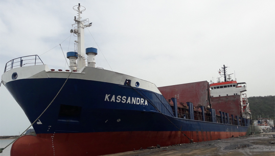 Image:ITF inspector Assaf Hadar led an inspection last year that resulted in the detention of the Sierra Leone-flagged general cargo vessel Kassandra. It was detained for 23 days by Israel's Port State Control in Haifa after 46 structural, navigation, fire safety and crew welfare defects were discovered. Image: Babur Halulu