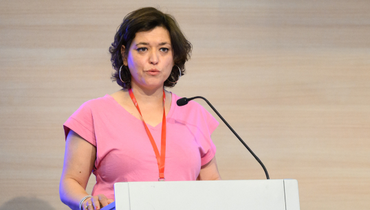 Image:ETF general secretary Livia Spera spoke on the topic of seafarer wellbeing at the 2024 European Commission workshop titled 'The impact on maritime safety of seafarers’ living and working conditions, education and training'. Image: ETF Flickr