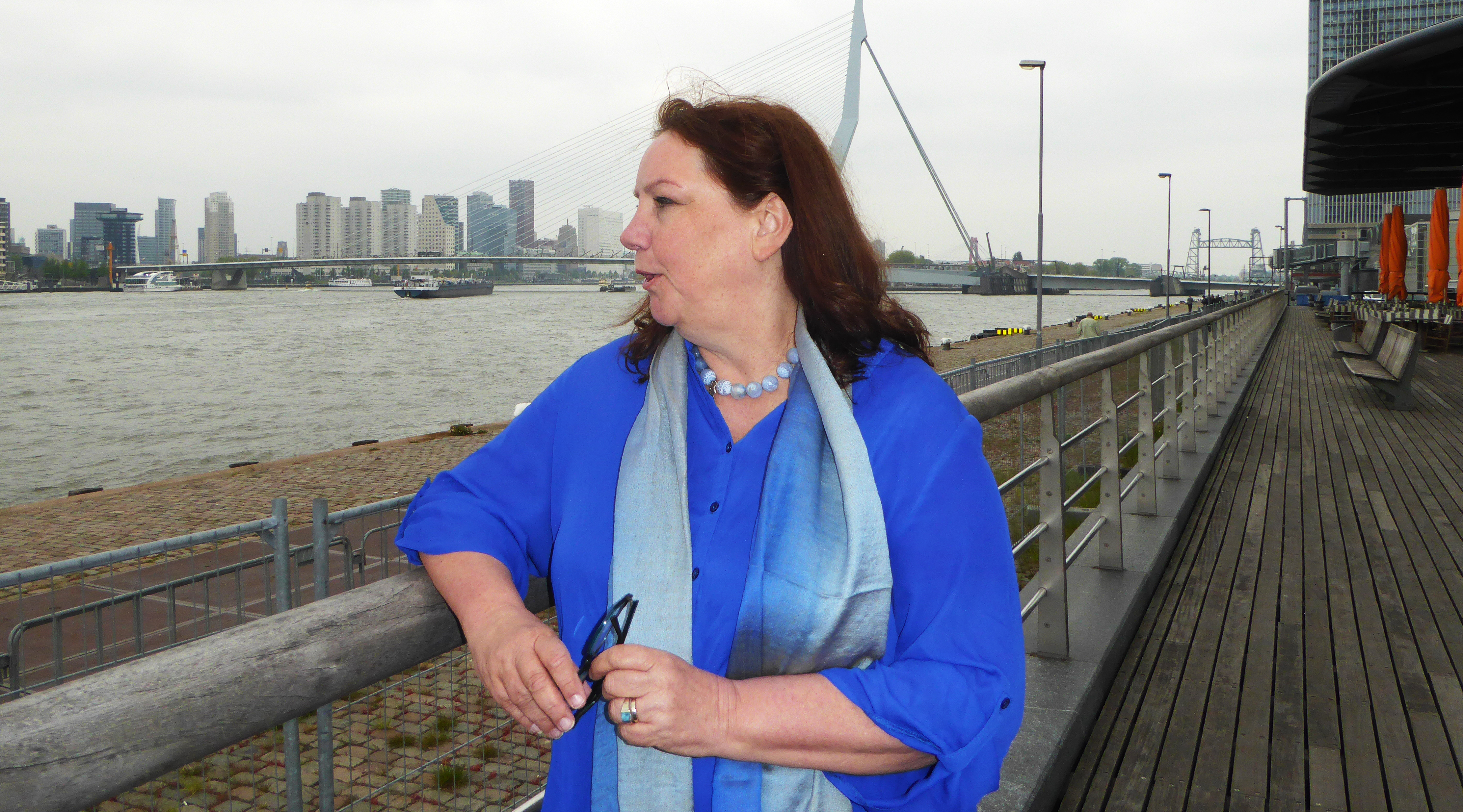 Image:Dutch Labour party social democrat and Member of the European Parliament (MEP) since 2014 Agnes Jongerius - who is also a former president of Dutch union FNV.