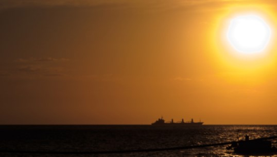 Image:The container ship is currently anchored off Australia's Sunshine Coast. Picture for illustration only. Image: Pniesen