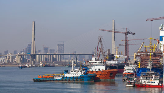 Image:The Port of Tianjin, is the largest port in Northern China and one of the 11 ports across the country to receive the one-shot CanSinoBIO vaccine. Image: Getty Images