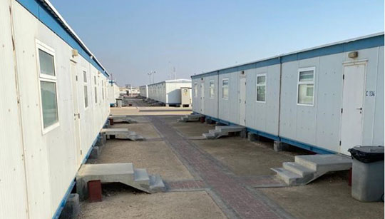 Image:The accommodation used for crew quarantine in Qatar.
