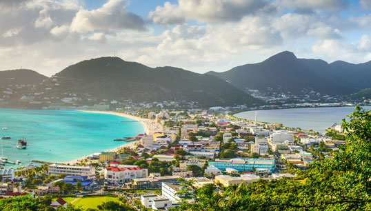 Image:Philipsburg, the capital of Sint Maarten. Image: Getty Images