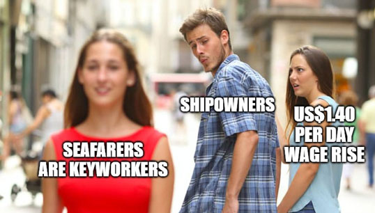 Image:Seafarers share their disbelief online. Images: Fair Pay at Sea