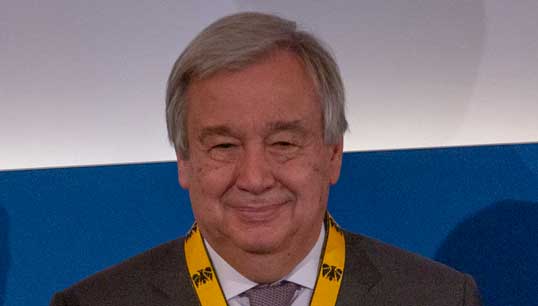 Image:Secretary general of the United Nations (UN) António Guterres. Image: Wikimedia Commons