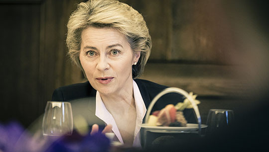 Image:Von der Leyen:  urged to take a leading role in global crew changes