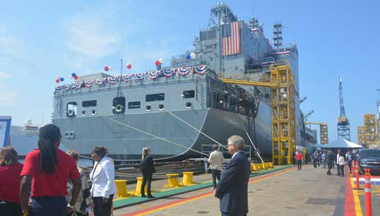 Image:The first of the John Lewis class of vessels – USNS John Lewis – named after a civil rights leader and politician of the same name. Image: International Organization of Masters, Mates & Pilots
