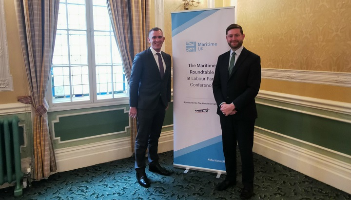 Image:Nautilus council member Fraser Matthew and shadow transport secretary Jim McMahon MP