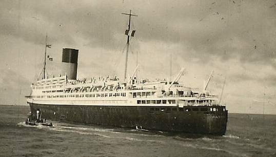Image:SS Pasteur, a French liner commandeered by the UK government to serve as part of the British Merchant Navy in the Second World War. Image: Wikimedia Commons