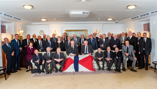 Image:Swire Mariners Association members at their reunion onboard the Royal Yacht Britannia in 2022. Image: Britannia official photographer