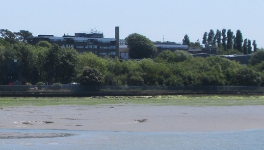 Image:The former site of Warsash Maritime Academy from the River Hamble. Image: Wikimedia Commons