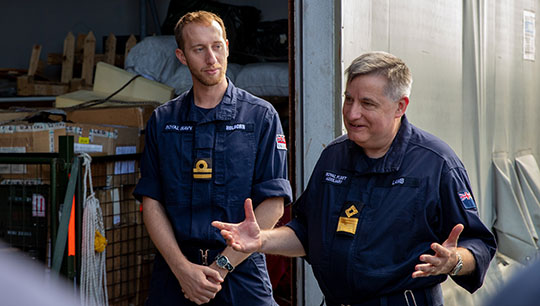 Image:Commodore Duncan Lamb: retired after 40 years in the RFA, the last five at its helm.