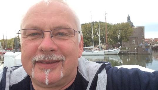Image:Harald Ludwig is proud of his qualification as a licensed river Rhine captain. Image: by permission
