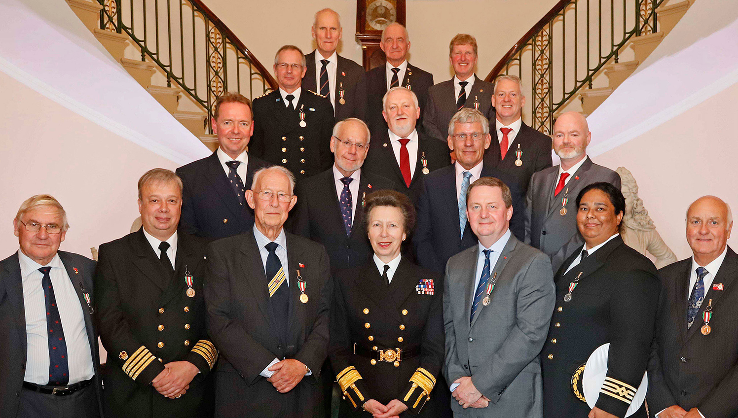 Image:Nautilus general secretary Mark Dickinson and eight Union members were among the recipients of the 2018 Merchant Navy Medal for Meritorious Service.
