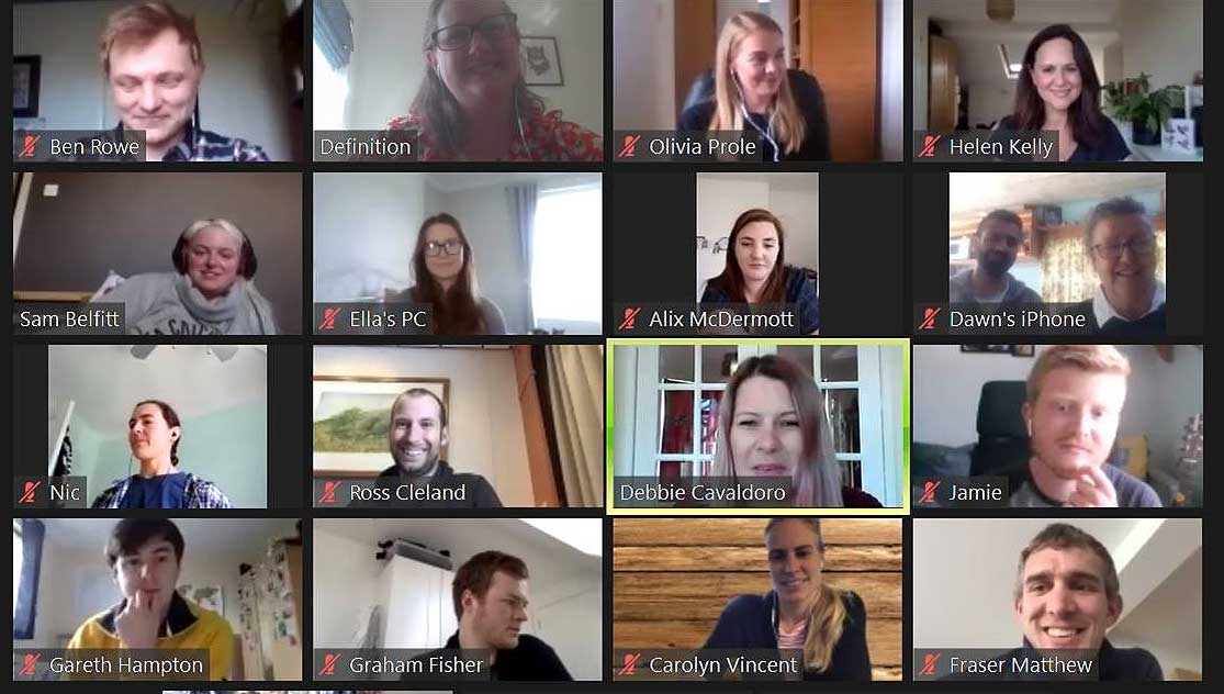 Image:Members join an online launch of the Nautilus Champions initiative.