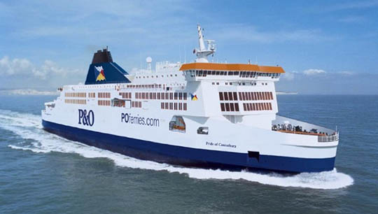 Image:Pride of Canterbury: P&O pushed forward with officer redundancies despite the need for more short sea tonnage. Image: P&O Ferries