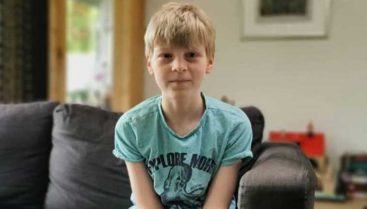 Image:Tibbe Kuiken doesn't know when  his father Nautilus member and chief officer Chris Kuiken will  return home.