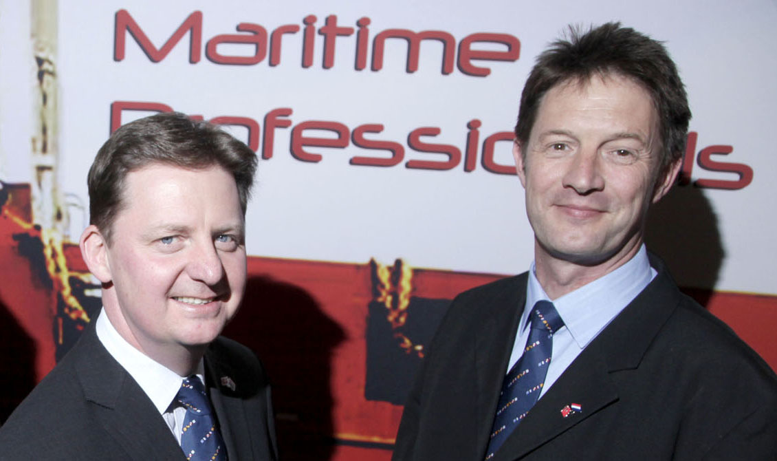 Image:Mark Dickinson, general secretary, and Marcel van den Broek, deputy general secretary, based in the Netherlands, at the launch of the international Union in 2009.