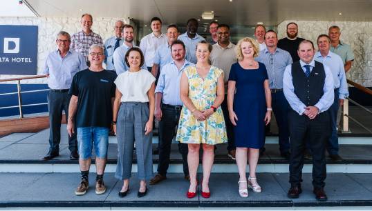 Image:New and re-elected members with senior leadership officials at the 67th meeting of Council in the Netherlands. Image: Studio Ariane Kok
