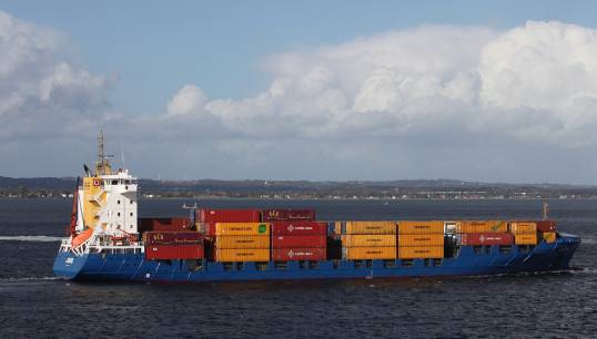 Image:Stock image of the Solong containership in 2018. Image:Wikimedia Commons 