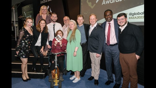 Image:Nautilus staff and members celebrate the win at the Association Excellence Awards, held in London on 14 October. Image: GCN Events