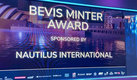 Image:The Nautilus Bevis Minter Award recognises outstanding achievement by Merchant Navy cadets in overcoming difficulties during their study. Credit: Debbie Cavaldoro