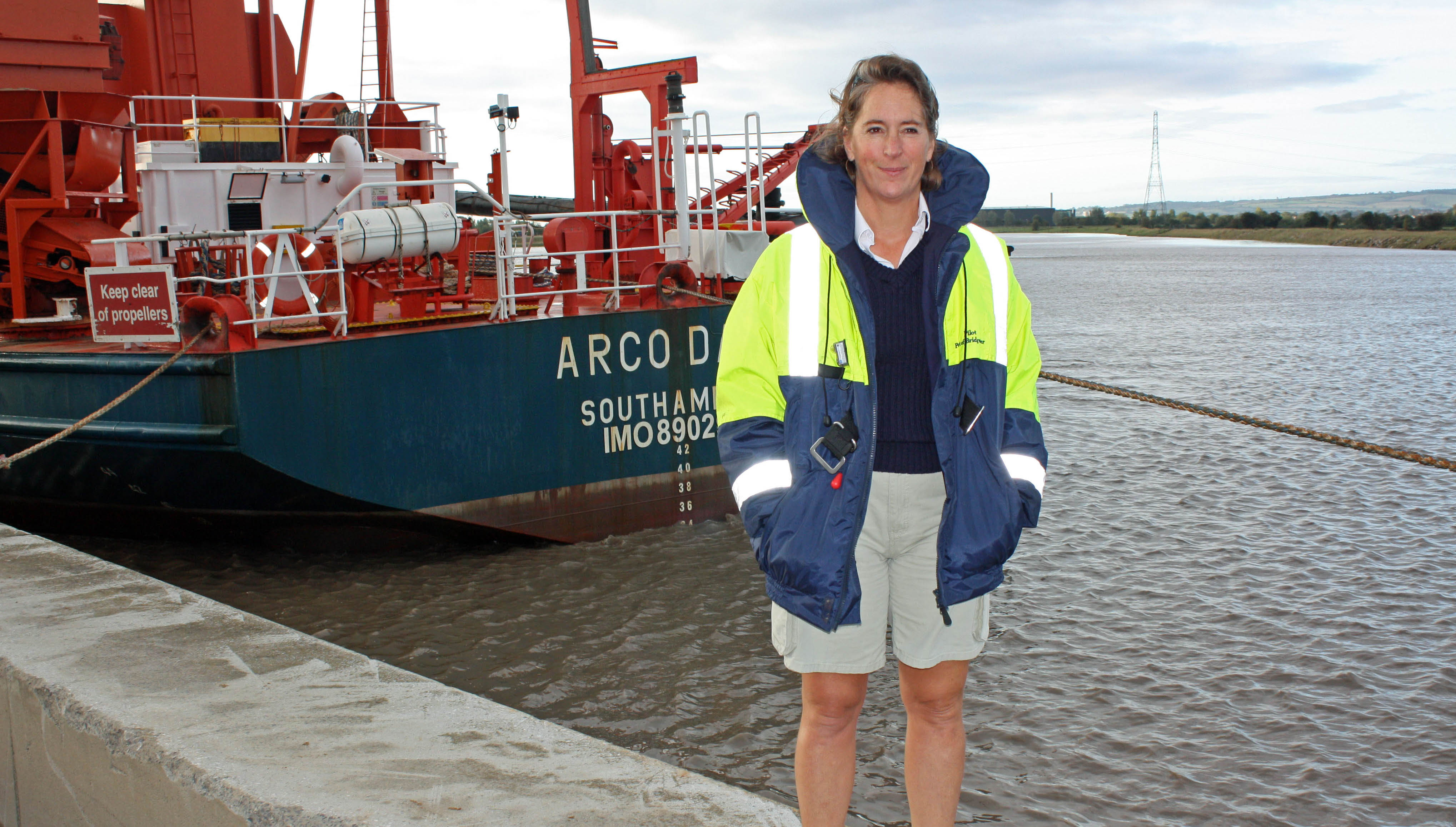 Image:Nautilus Council member Captain Jessica Tyson, recipient of the Merchant Navy Medal for Meritorious Service