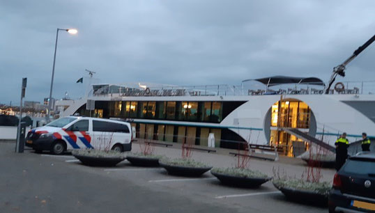 Image:'Hotel workers on rivercruise ships experience injustices across the board, especially with regards to working hours and leisure regulations,' says Nautilus national organiser Holger Schatz. Image: NL Police