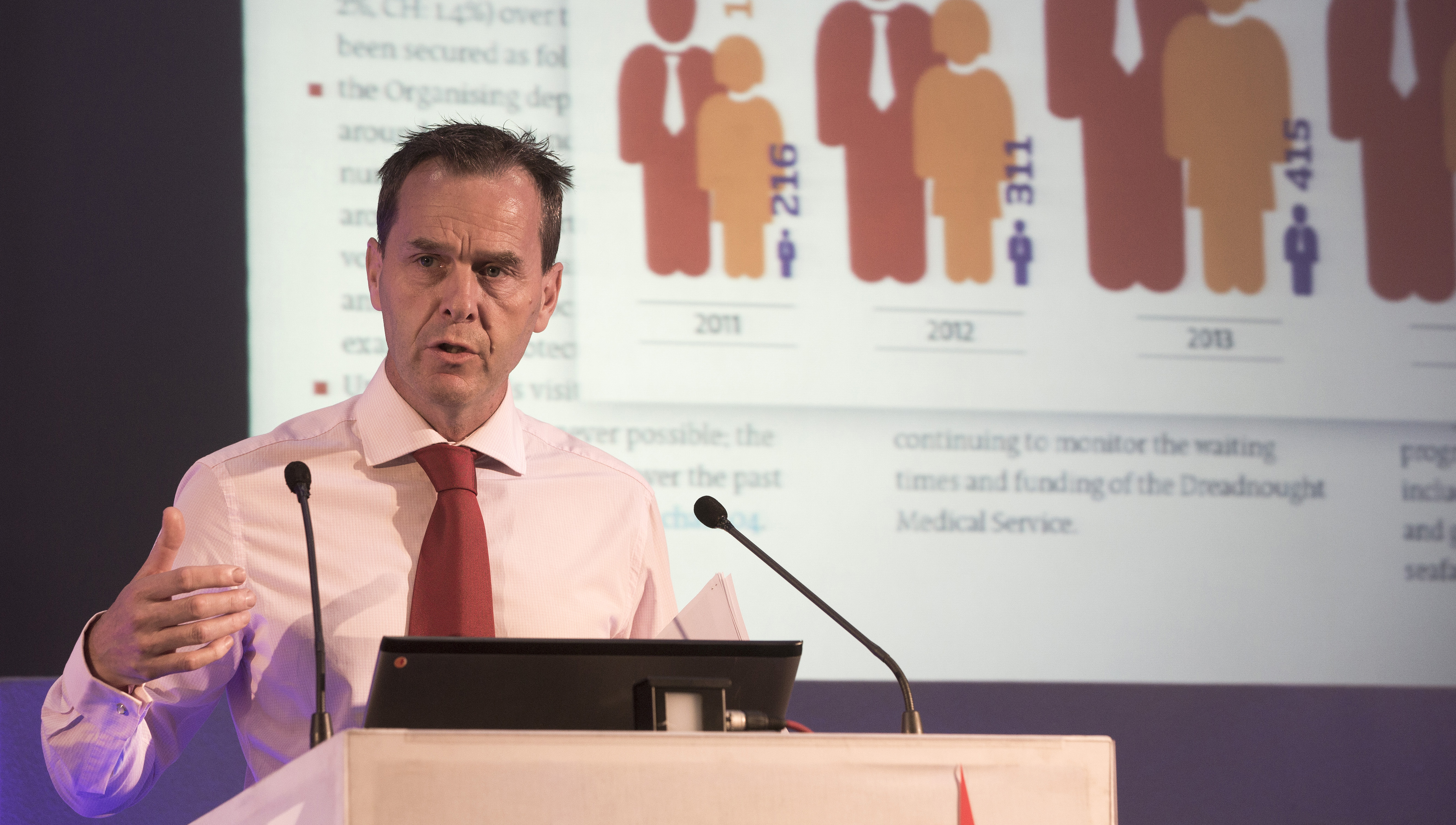 Image:Head of organising Garry Elliott. Image: Colin McPherson
