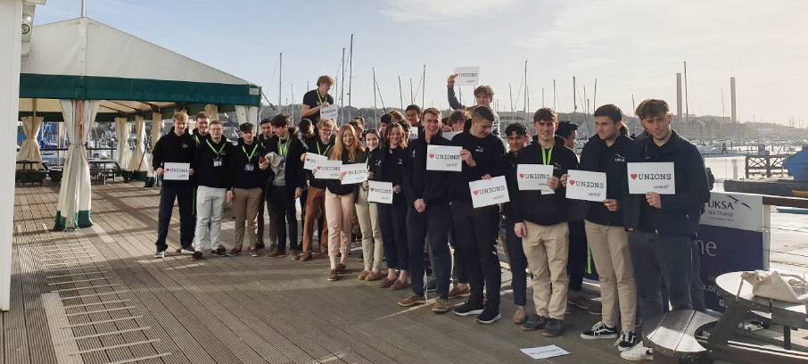 Image:UKSA superyacht cadets at the Isle of Wight college enjoyed a visit from Nautilus strategic organisers during Heart Unions Week. 
