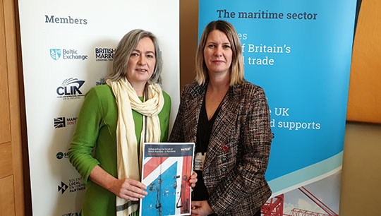 Image:Family connection: Liz Savile Roberts MP, Westminster leader for Plaid Cymru, left, with Nautilus head of strategy Debbie Cavaldoro