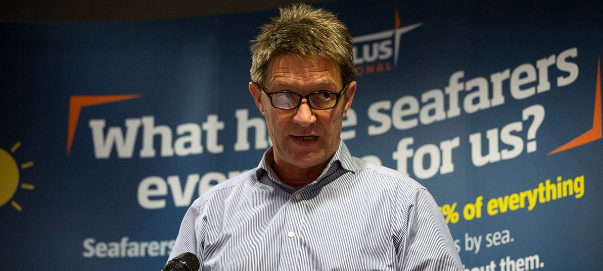 Image:Assistant general secretary Marcel van den Broek addresses the meeting. Image: Colin McPherson.