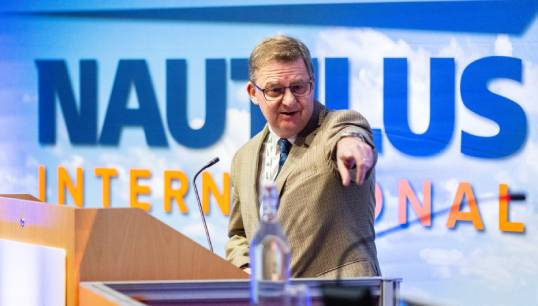 Image:Nautilus general secretary Mark Dickinson. Image: Nautilus International