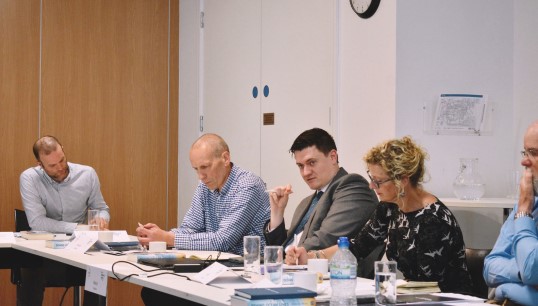 Image:Martyn Gray (centre) , from Nautilus International, at the round table event in 2023. Image: Nautilus International
