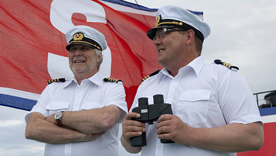 Image:A Stena Line master and captain onboard. Image: Stena Line