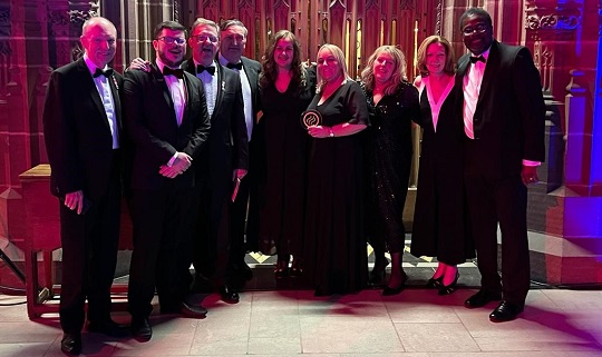 Image:Nautilus team members: The award recognises Nautilus as best in class for investing in jobs and services in the greater Merseyside area.