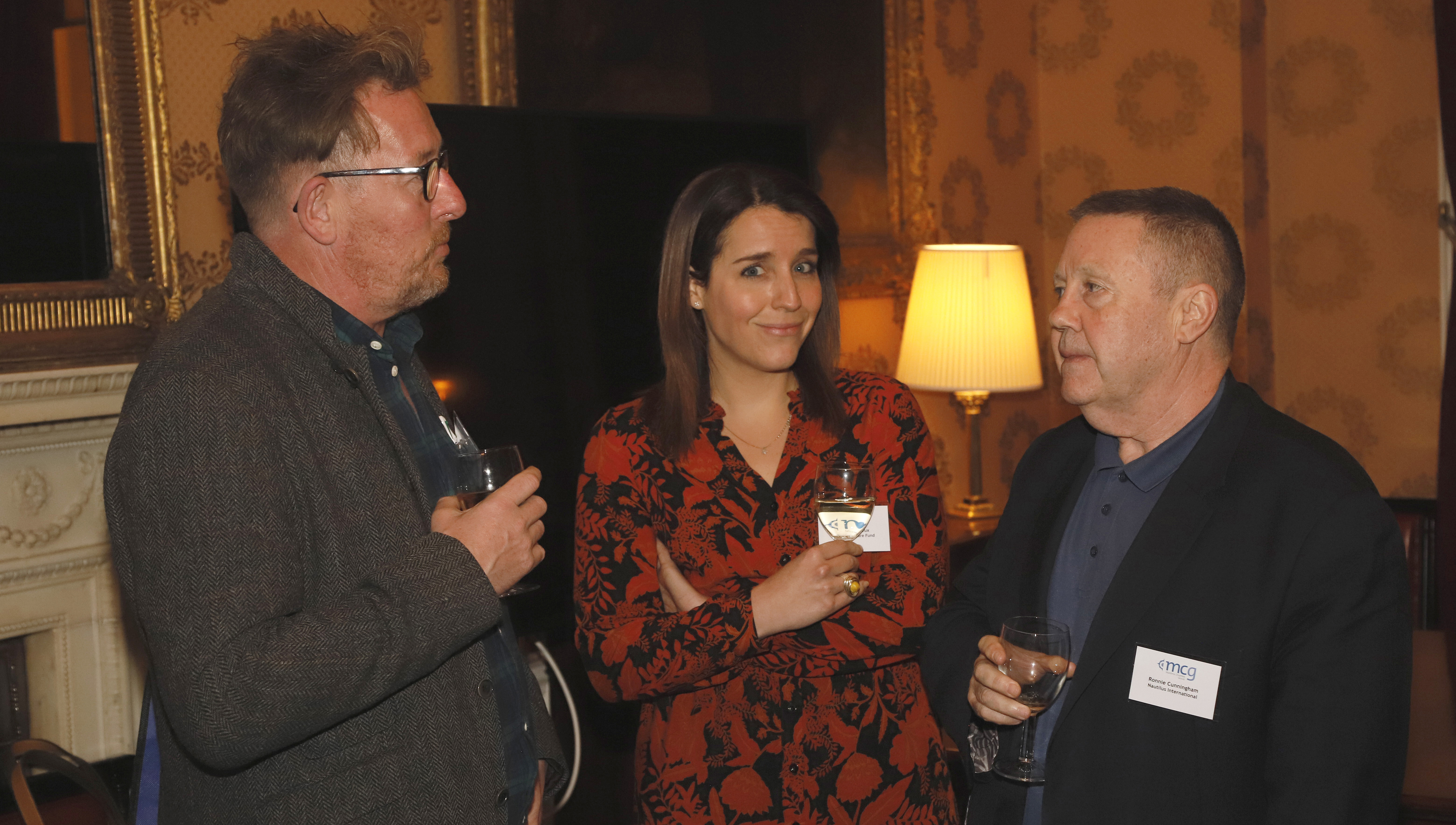 Image:Nautilus caseworkers Laura Molineux and John Norris, with the Union's assistant general secretary Ronnie Cunningham (right) at the Maritime Charities Group Conference. Image: Mark Dalton.
