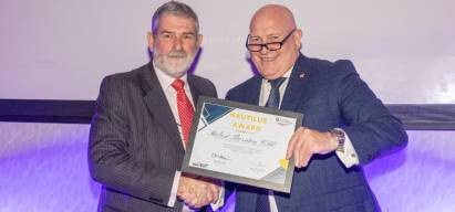 Image:Robert (Bob) Thornton CBE, former chair of the Nautilus Welfare Fund Committee.