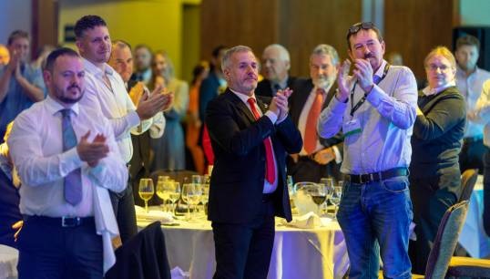 Image:The awards dinner at the Nautilus International General Meeting 2023. Images: Brad Wakefield