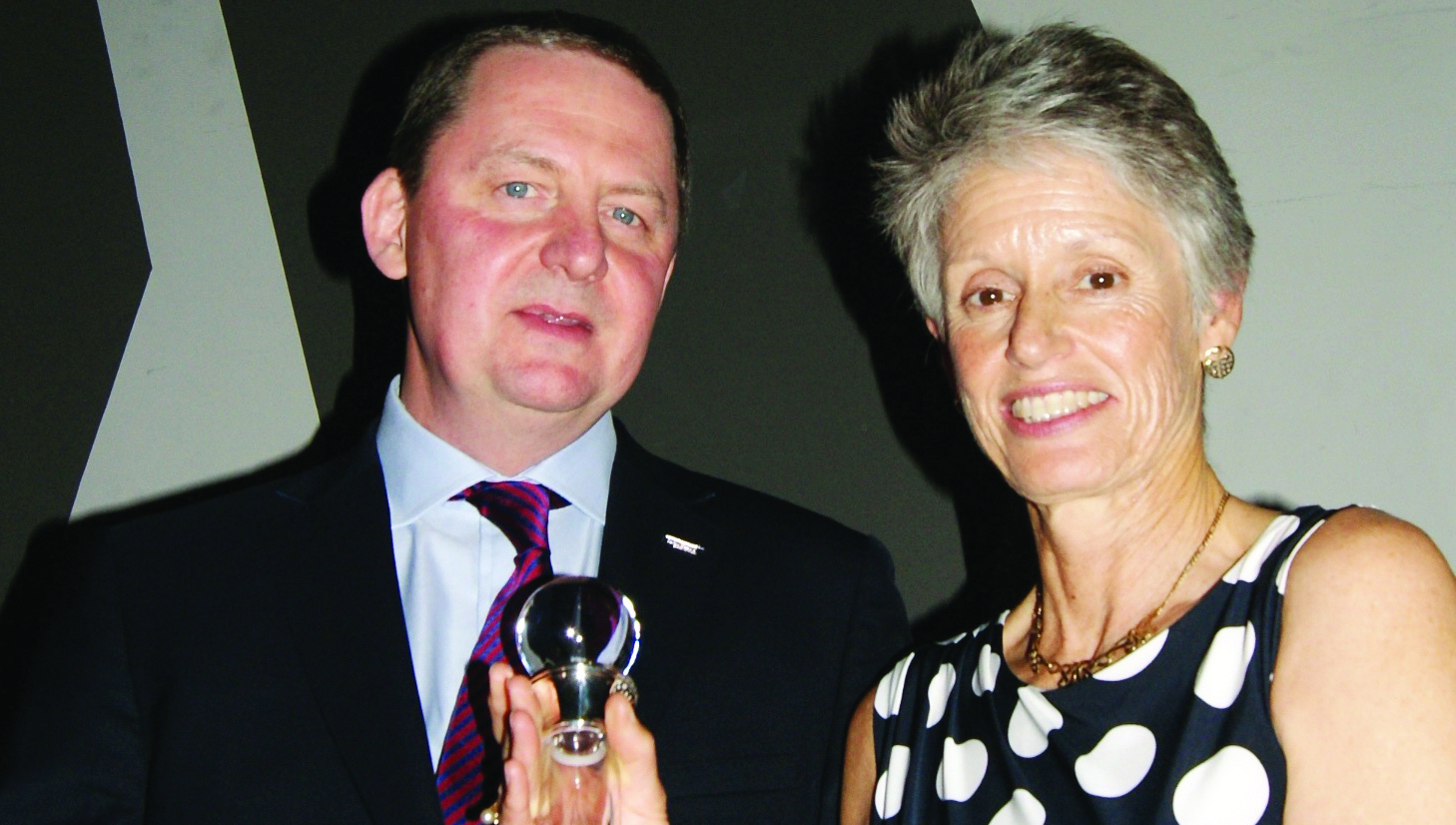 Image:Captain Barbara Campbell - a previous recipient of the Nautilus  Victoria Drummond award for her distinguished maritime career, and her volunteer and charitable work with the Sail Training Association and Jubilee Sailing Trust.