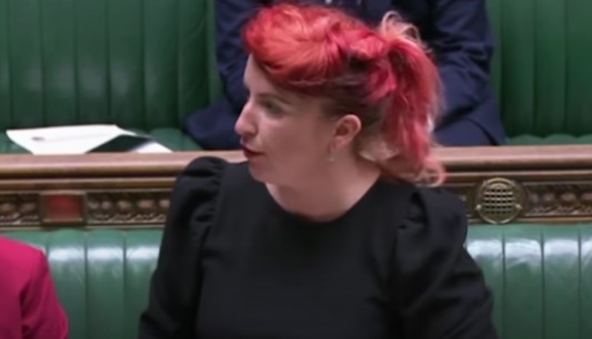 Image:Shadow Transport Secretary Louise Haigh MP described P&O Ferries' sacking of all UK crew members as 'beneath contempt' in Parliament last Friday. Image: UK Parliament
