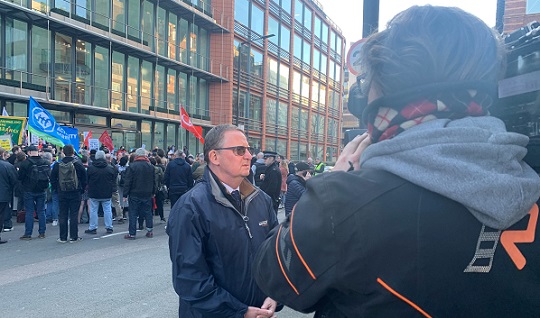 mark dickinson DPWorld protest