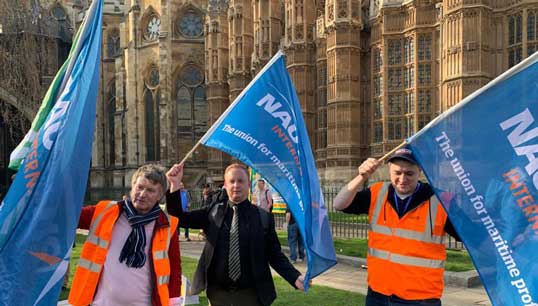 Image:Join Nautilus and other unions this week at further protests across the UK against the sacking of 800 workers at  P&O Ferries. Action is planned for Dover, Liverpool, Hull and Cairnryan in Scotland. Image: Nautilus International