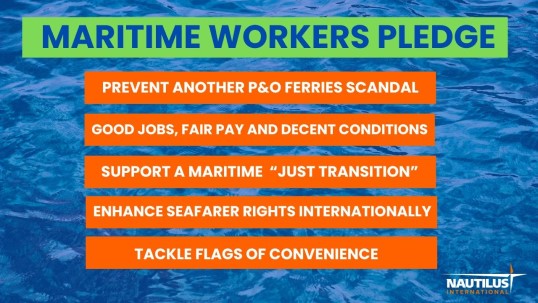 Image:Nautilus director of organising Martyn Gray  during one of the Union's two recent General Election webinars where the Maritime Workers Pledge was launched. Image: Nautilus International