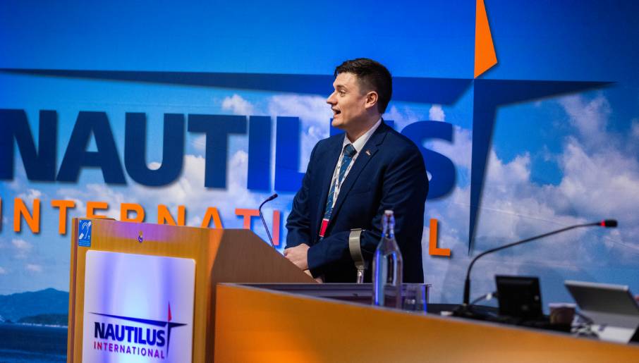 Image:Nautilus executive officer Martyn Gray on Governance and representation: 'Our work with Maritime UK keeps people at the heart of maritime policy in industry.'