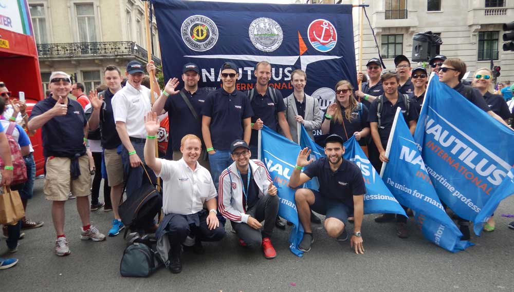 Image:Members of the equality and diversity forum during a previous Pride event in London.