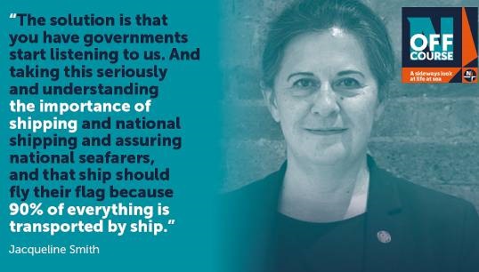 Image:An interview with Jacqueline Smith, ITF maritime coordinator, on FOCs. Image: CPL/Nautilus International