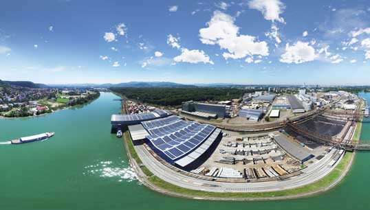 Image:A panoramic view of the Swiss Port of Basel. Image: Getty Images