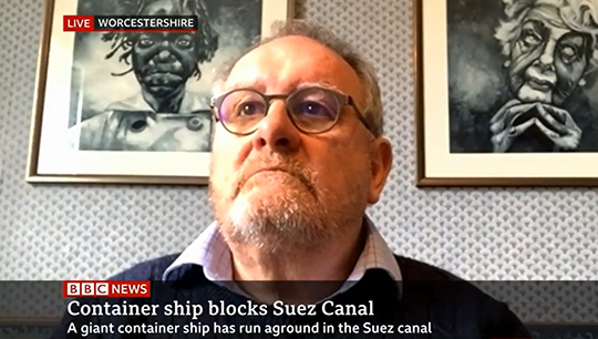 Image:Captain Stephen Gudgeon raised awareness of the crew change crisis and seafarer fatigue.